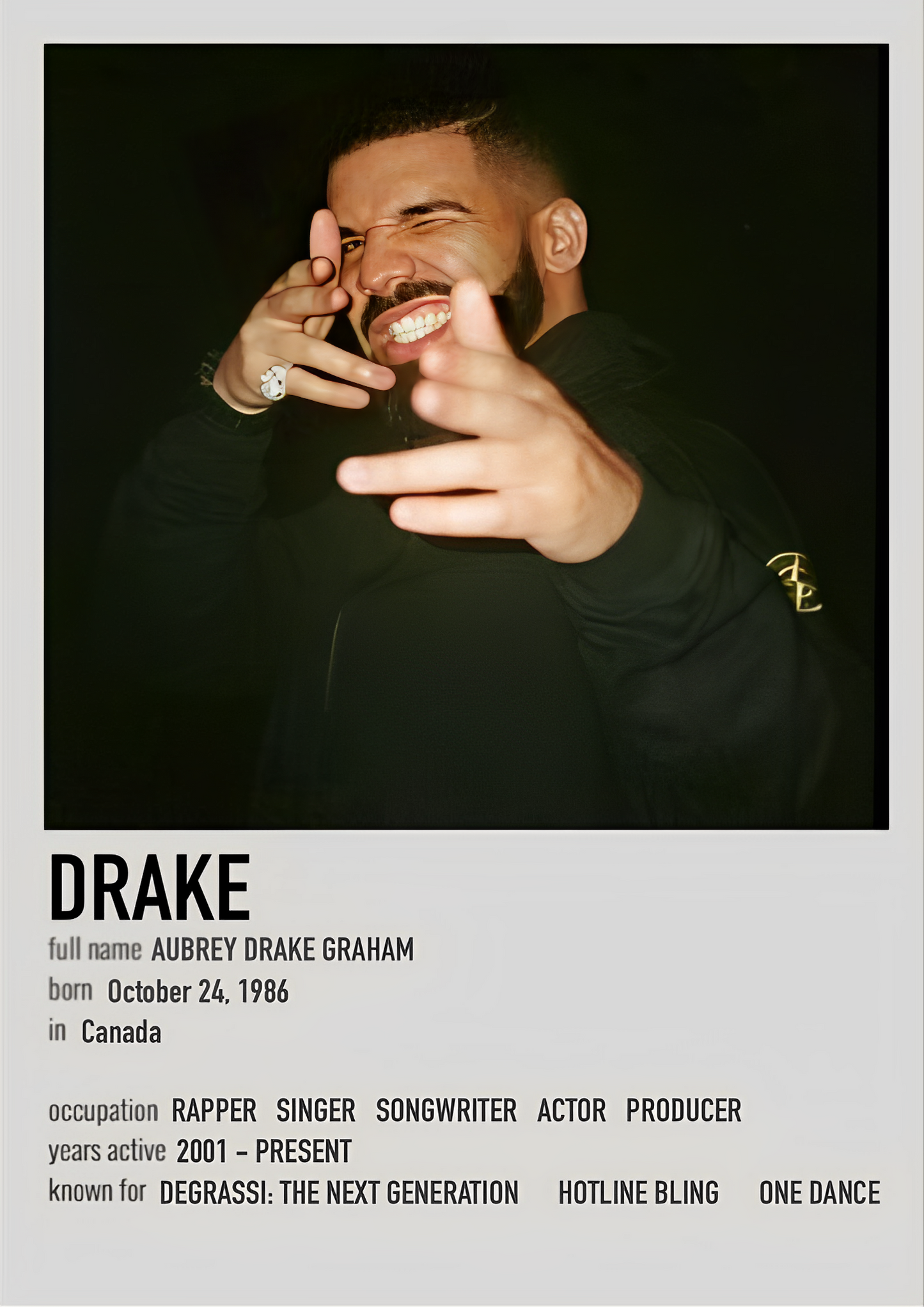 Drake Framed-poster