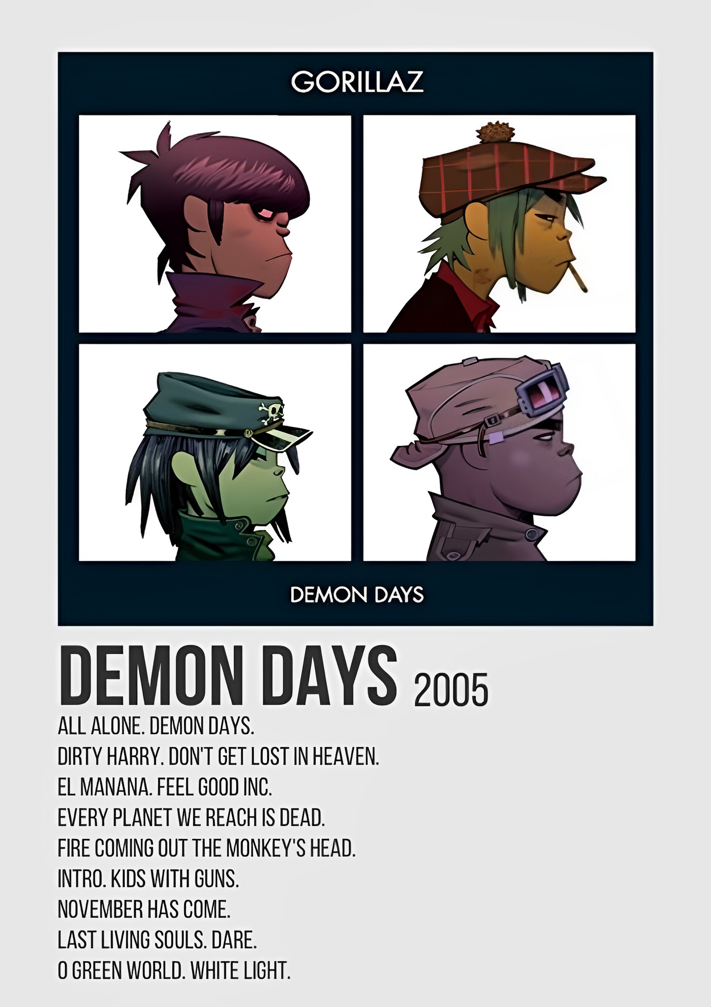 DEMON DAYS album cover