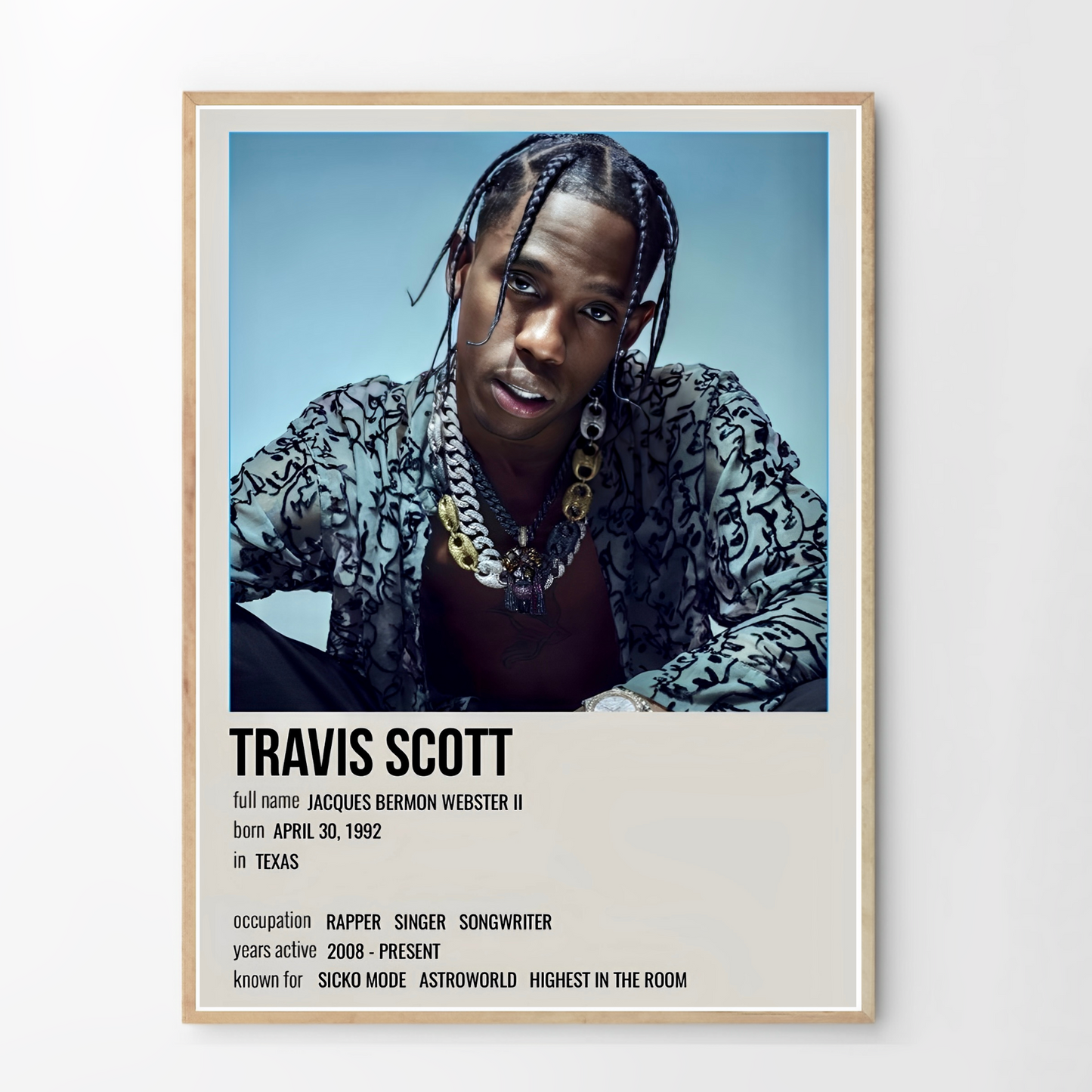 Travis Scott Framed-poster