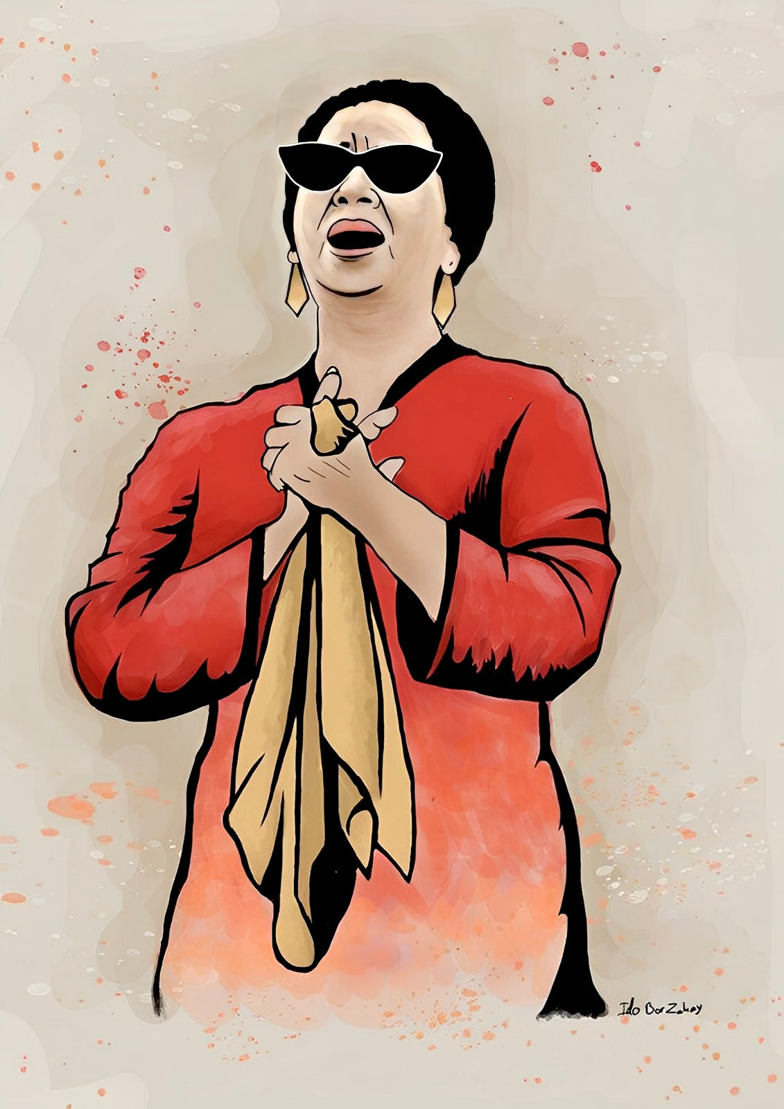 Oum Kalthoum Framed-poster