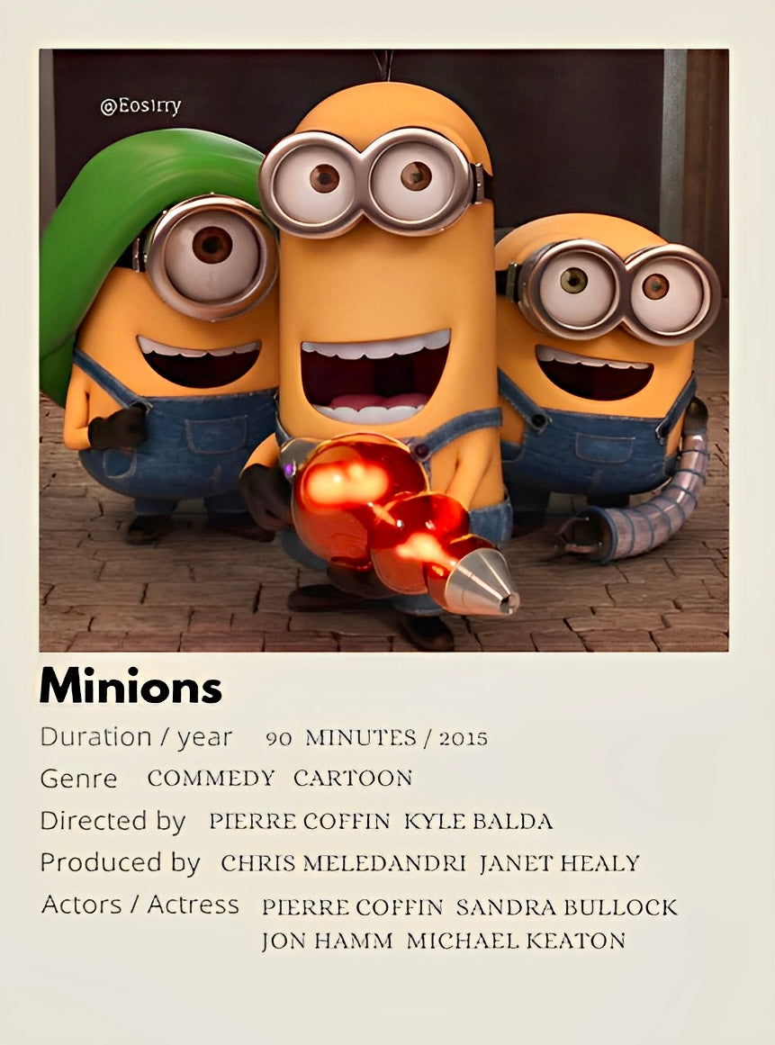 MINIONS movie cover