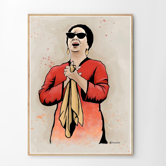 Oum Kalthoum Framed-poster