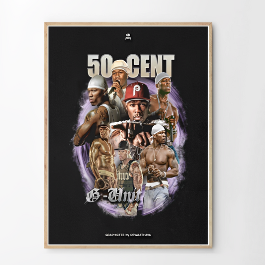 50 Cent Framed-poster