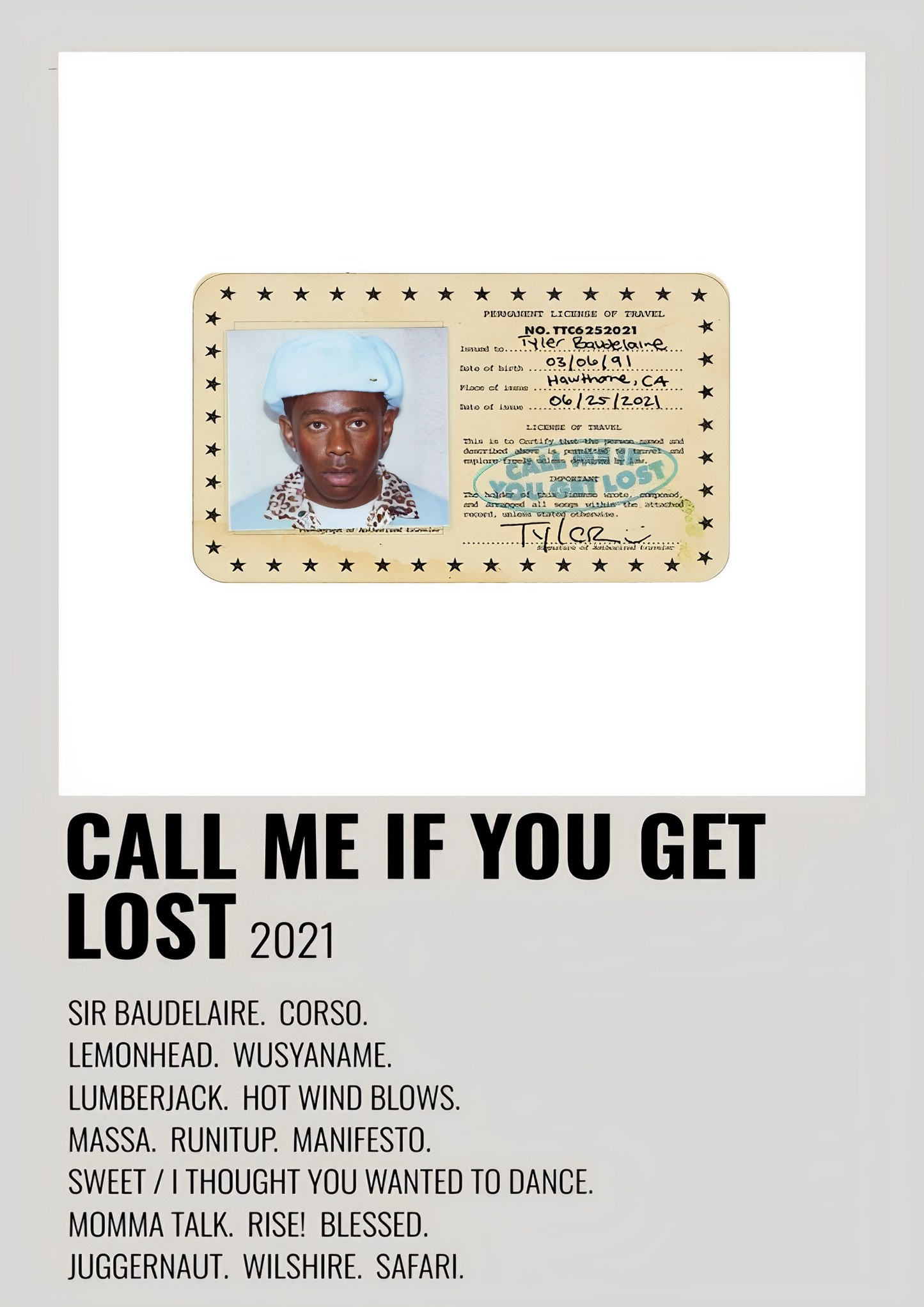 CALL ME IF YOU GET LOST album cover