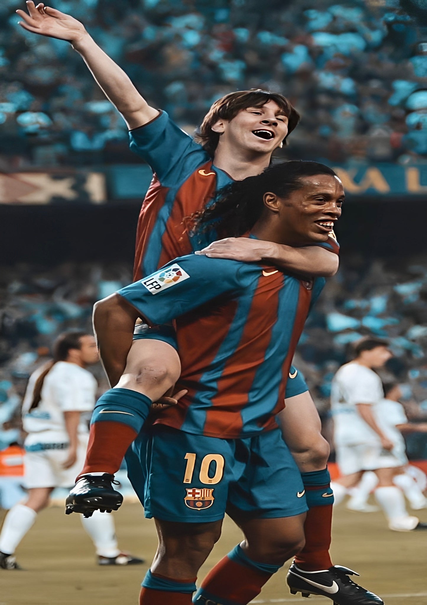 Ronaldinho & Messi poster