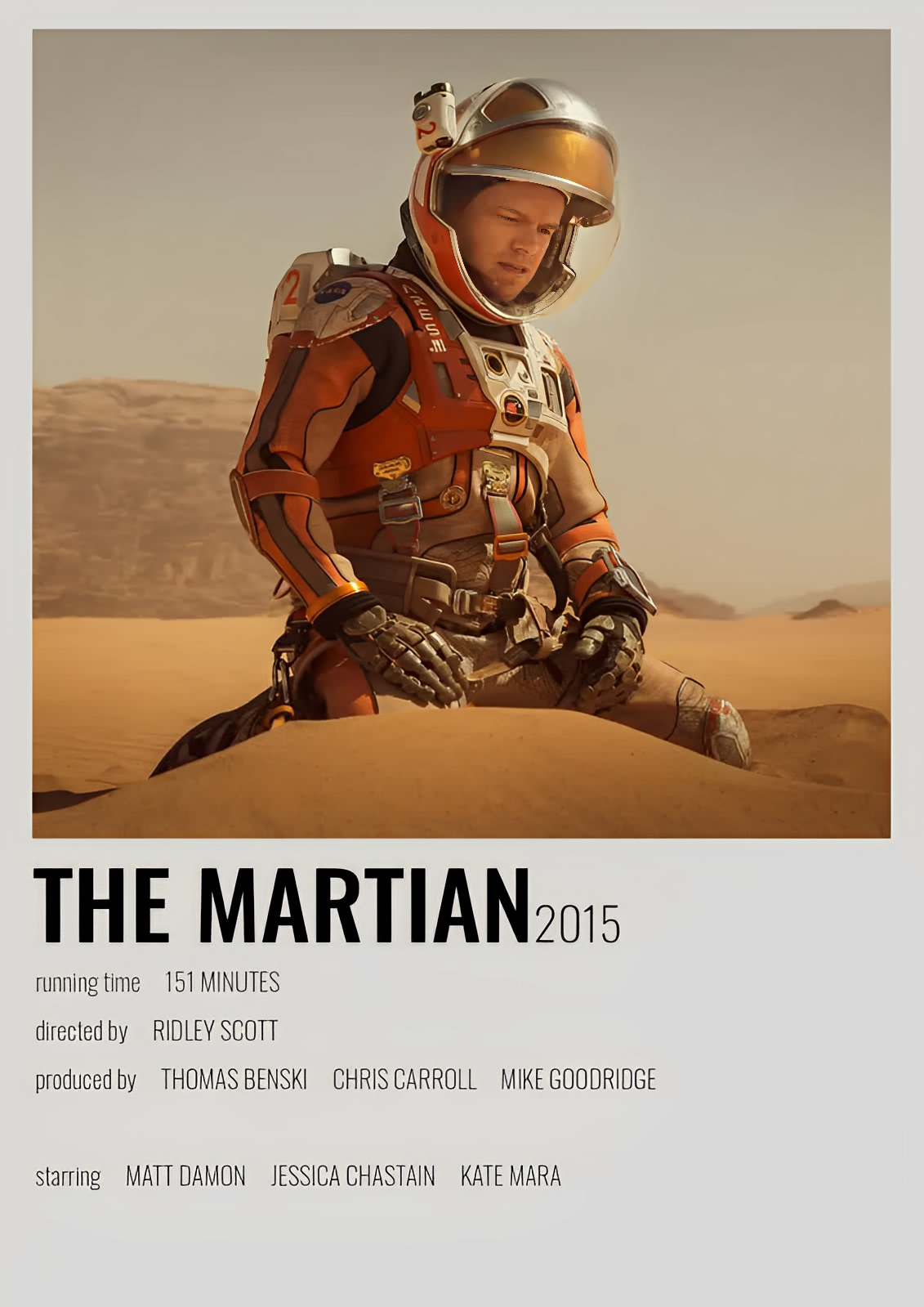 THE MARTIAN movie cover