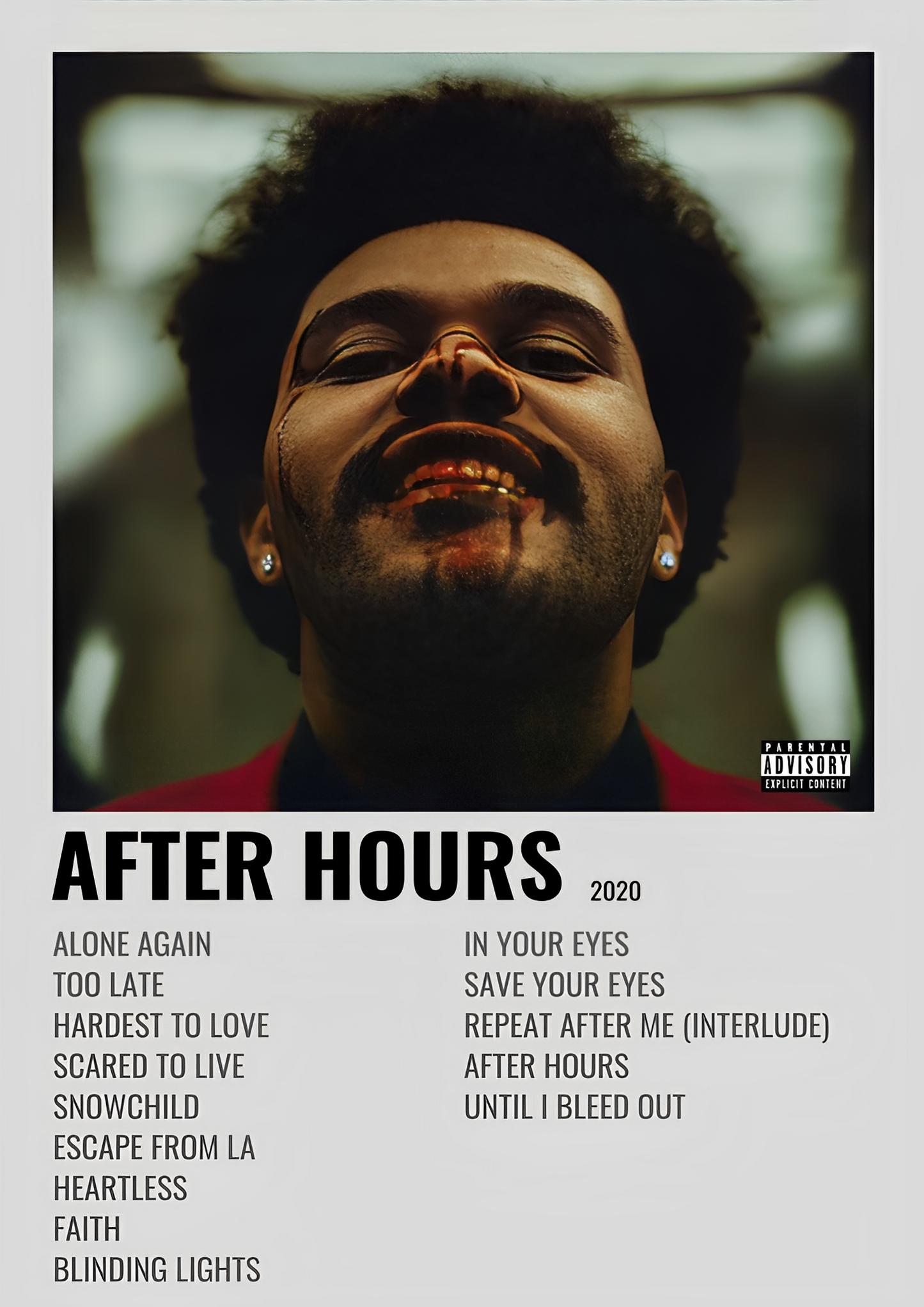 AFTER HOURS album cover